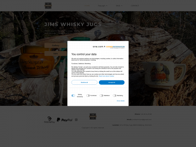 jimswhiskyjugs.dk snapshot