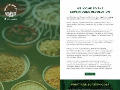 www.roots2nutrition.co.uk snapshot
