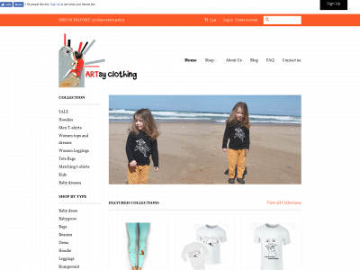 artsyclothing.co.uk snapshot