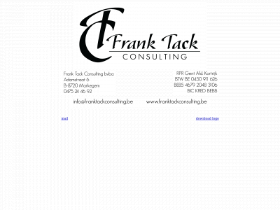 franktackconsulting.be snapshot