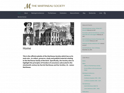 martineausociety.co.uk snapshot