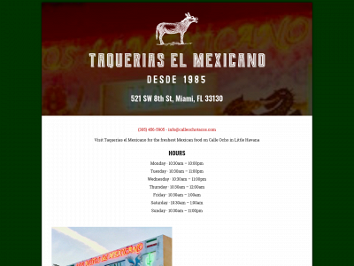 calleochotacos.com snapshot