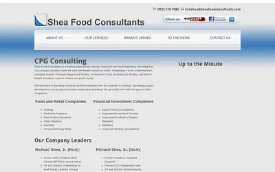 sheafoodconsultants.com snapshot