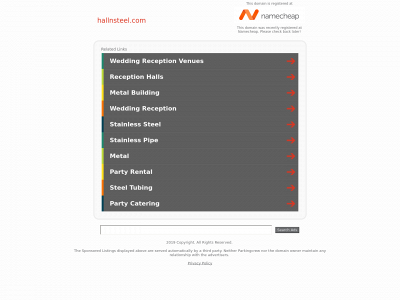 hallnsteel.com snapshot