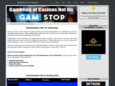 gamstopbookmakers.com snapshot