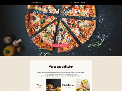 pizzamilanorestaurant.dk snapshot