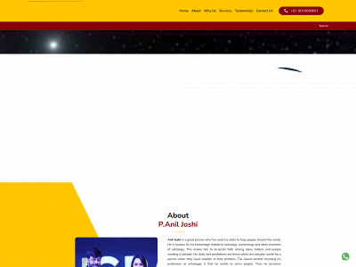 celebrityastrologeraniljoshi.com snapshot