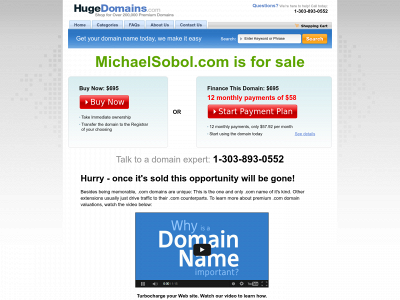 michaelsobol.com snapshot