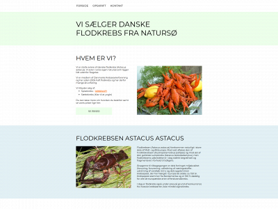 danskeflodkrebs.dk snapshot