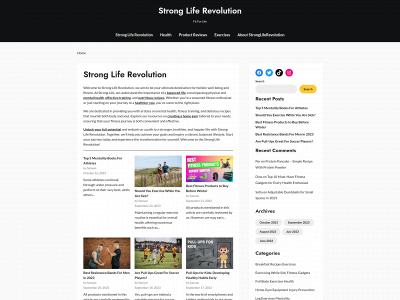 strongliferevolution.com snapshot