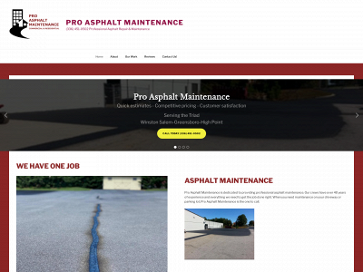 proasphaltmaintenancenc.com snapshot