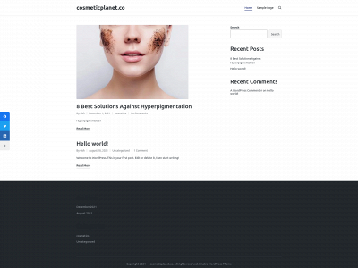 cosmeticplanet.co snapshot