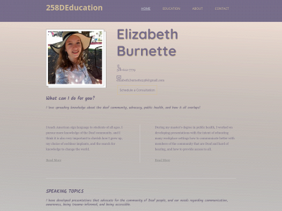 258deducation.com snapshot
