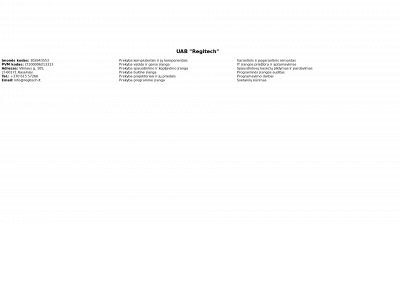 regitech.lt snapshot