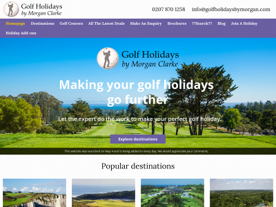 golfholidaysbymorgan.com snapshot