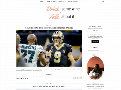 drinksomewineandtalkaboutit.com snapshot