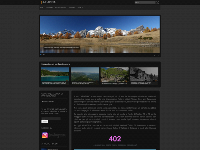 ariafina.ch snapshot