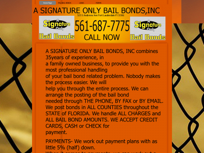 signaturebailbondswestpalmbeach.com snapshot
