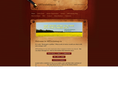 articulating.ca snapshot