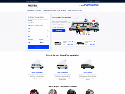 cancuntransportation.com snapshot