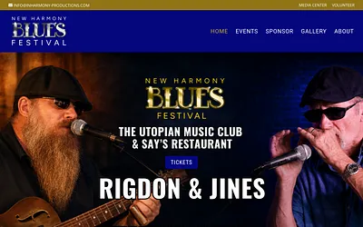 newharmonybluesfestival.org snapshot