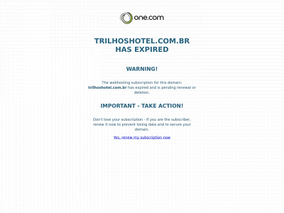 trilhoshotel.com.br snapshot