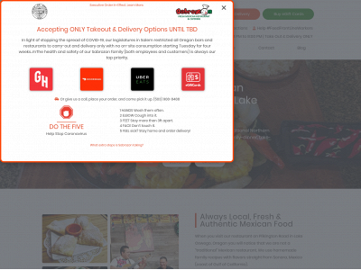 sabrozoncatering.com snapshot