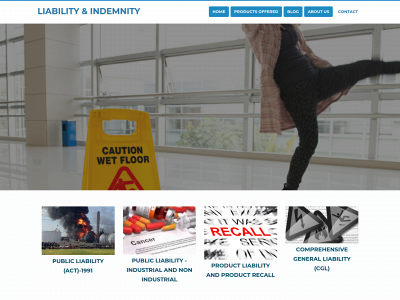 liabilityandindemnity.com snapshot