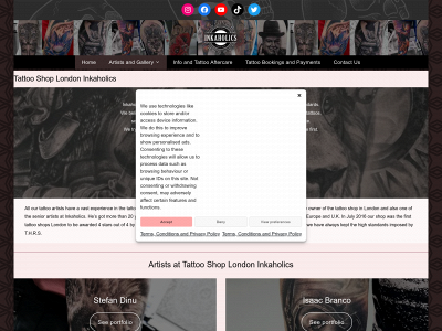 inkaholics.co.uk snapshot