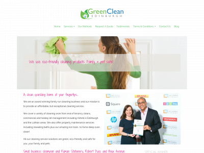 greencleanedinburgh.co.uk snapshot
