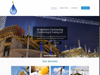 alhashemcontracting.com snapshot