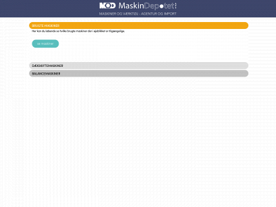 maskindepotet.dk snapshot