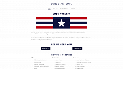 www.lonestartemps.org snapshot