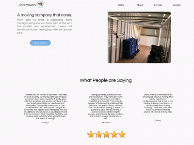 thecoolmovers.com snapshot