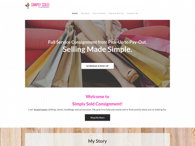 www.simplysoldconsignment.com snapshot