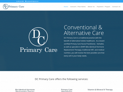 dcprimarycare.org snapshot