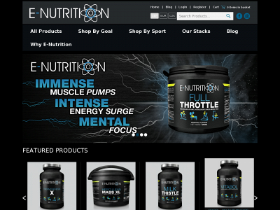 enutrition.co.uk snapshot