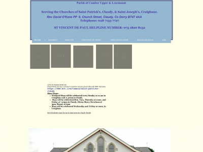 parishofclaudy.com snapshot