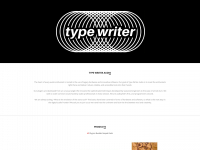 typewriteraudio.com snapshot