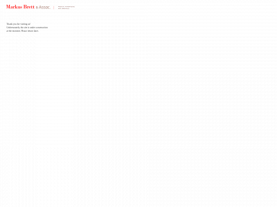 markusbrett.com snapshot