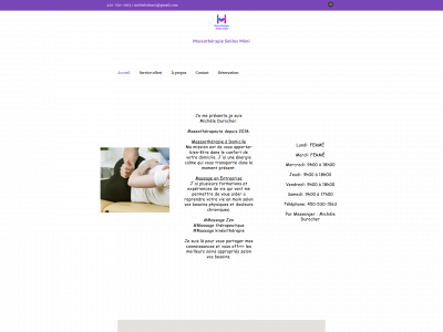 massotherapiechezmimi.com snapshot