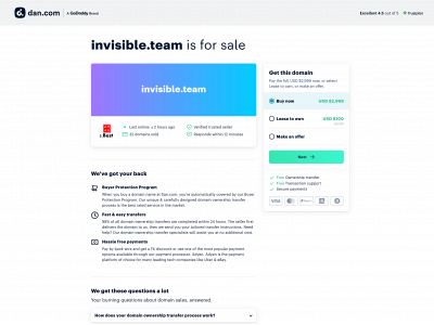 invisible.team snapshot