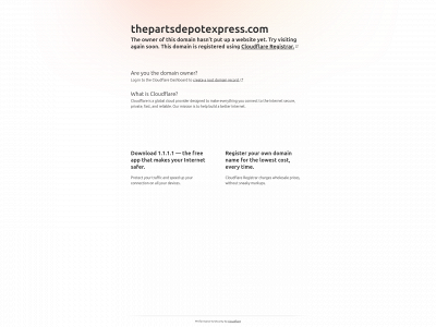thepartsdepotexpress.com snapshot