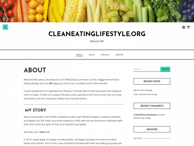 cleaneatinglifestyle.org snapshot