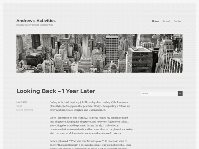 andrewsactivities.com snapshot