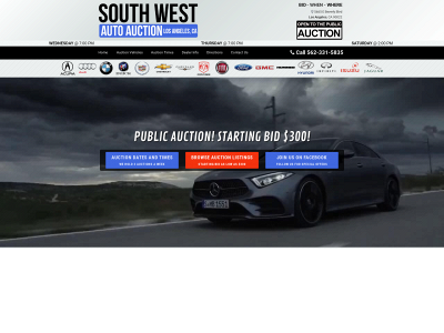 www.southwestautoauction.com snapshot