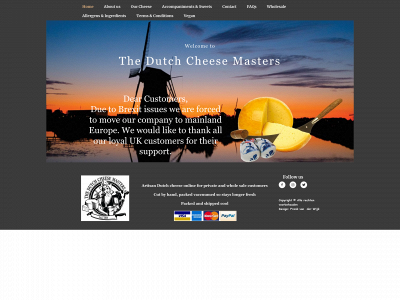 thedutchcheesemasters.com snapshot