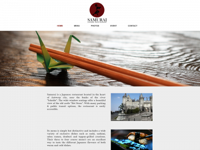 samurai-restaurant.be snapshot