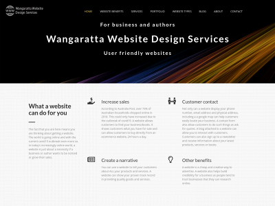 wangwebdesign.com snapshot