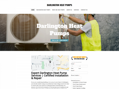 www.darlingtonheatpumps.com snapshot